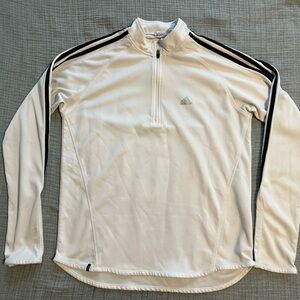 adidas White Lightweight Shirt Jacket